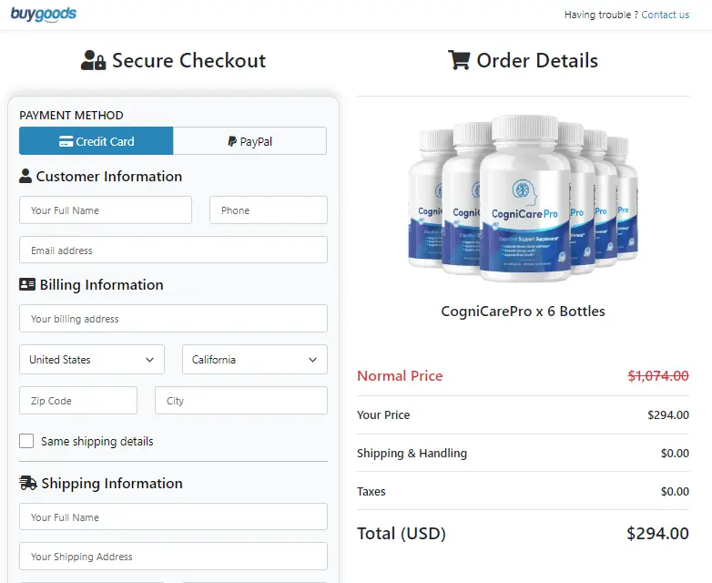 CogniCare Pro order 